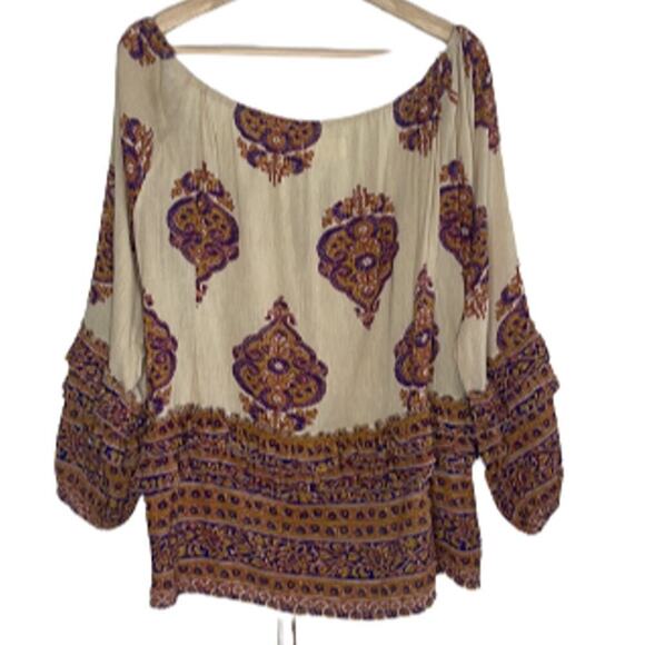 DENIM & SUPPLY RALPH LAUREN BOHEMIAN PAISLEY PRINT TOP SIZE S/P - Picture 6 of 10